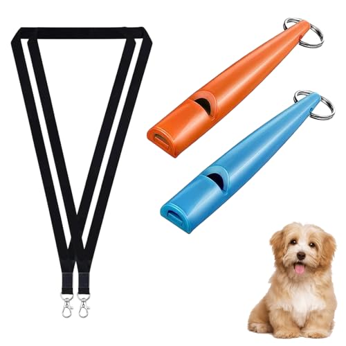LIURFLNC 2 Stück Hundepfeife Rückruf, Laut und Weitreichend Hundepfeife, Hundepfeife Hochfrequenz Lautlos, Ideal für Hundetraining Hundepfeifen mit Schwarzem Schlüsselband(Blau/Orange) LIURFLNC 2 Stück Hundepfeife Rückruf, Laut und Weitreichend Hundepfeife, Hundepfeife Hochfrequenz Lautlos, Ideal für Hundetraining Hundepfeifen mit Schwarzem Schlüsselband(Blau/Orange) von LIURFLNC