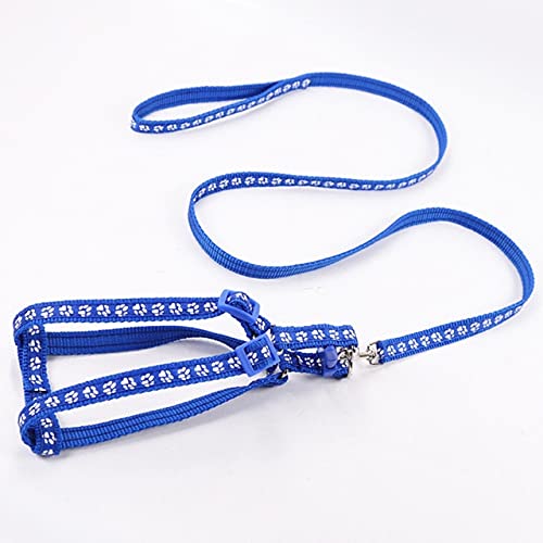 LIUXIN 1,0 cm Doppelschicht Durable Einstellbare Nyloon Haustier Hundehalsband Geschirr Set Hundeleinen Hunde Katzenleine Leine Training Gehweste Blei 1 Stück von LIUXIN