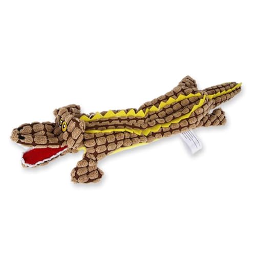 LIUZHIPENG Krokodil Quietschendes Hundespielzeug, Quietschendes Krokodil Plüsch für aggressive Kauer, Spielzeug Hund Plüsch Stoffhund Interac Krokodile Spielzeug von LIUZHIPENG