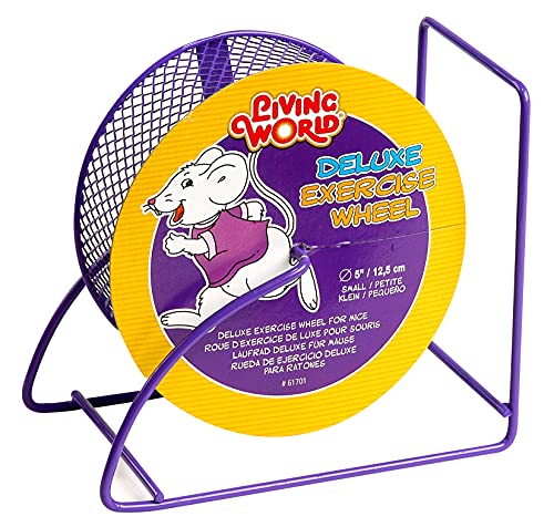 Living World Deluxe Laufrad für Hamster, Hamsterlaufrad, lila, 12,5cm von LIVING WORLD