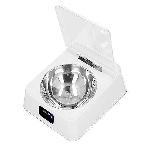 LIYJTK Automatischer Futterspender für Haustiere mit LCD-Display, Haustierfutterspender, Infrarot-Sensorschalter-Abdeckung, feuchtigkeitsbeständig, intelligenter Napf für Haustier, Katze und Hund, 350 von LIYJTK