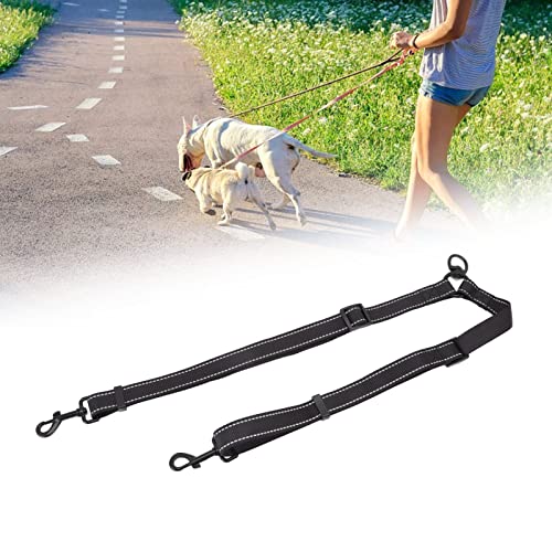 Doppelter Hundeleinen-Splitter, Leine aus Nylon, 360 Grad drehbar, reflektierend, Dual-Walking für 2 Hunde, Outdoor-Aktivitäten, Verstellbarer Splitter, Walker-Trainer, Nähte, von LIZEALUCKY