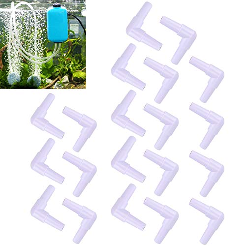 LIZEALUCKY Aquarium Air Pump Connectors 10pcs 3 Way Airline Tube Volume Adjust Control Valve Fish Tank Tee Connector Tubing for 0.2in Hose von LIZEALUCKY