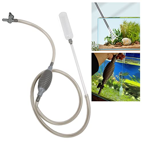 LIZEALUCKY Fish Tank Water Changer Vacuum Siphon Kit Aquarium Gravel CleanerFish Pump Long Nozzle Quick Cleaner for Changing and Filter Drain Replace von LIZEALUCKY