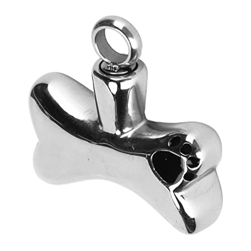 LIZEALUCKY Openable Print Urn Pendant, Ashes Memorial Pendant Stainless Steel Sweatproof Commemorative Pet Cremation Jewelry Necklace Keepsake for Dog's Cat's von LIZEALUCKY