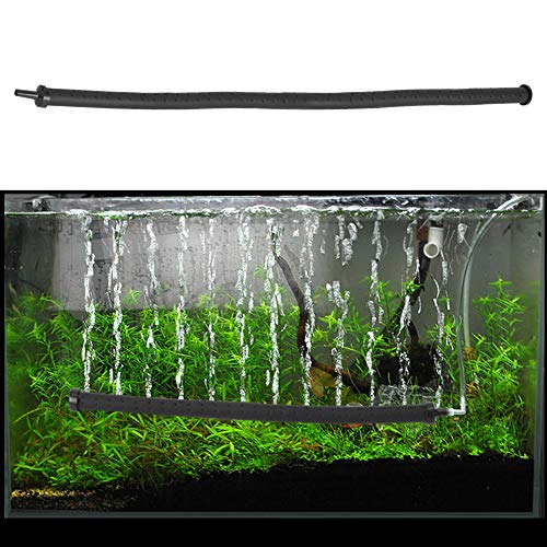 LIZEALUCKY Plastik Bubblerstangen Aquarium Luftblasen Fischtank Accessoires Stein Diffuserrohr Sauerstoffpumpe Accessoire für Fountain Fishtank Teich (45 cm Einzelkopfleiste, 2er-Pack) von LIZEALUCKY