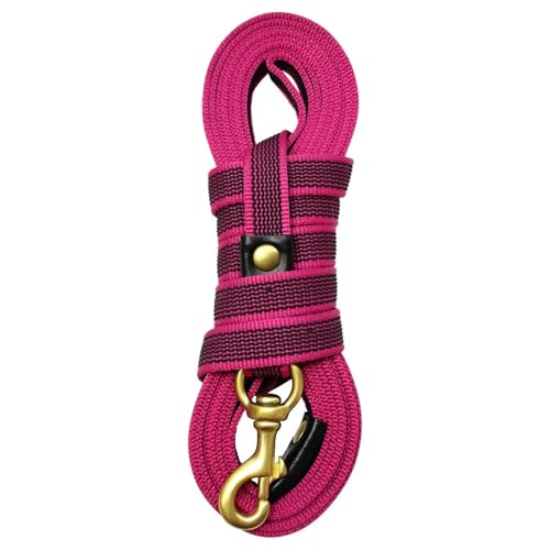 Leine Hund Hund Lange Leinen Outdoor Pet Tracking Leine Seil Langlebige Starke Hundeleine for Mittelgroße Hunde Walking Training 2M/3,0 M/5M/9M(Pink,3.0M) von LIZHAYG