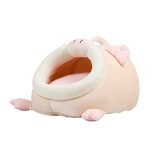 LIbgiubhy Cartoon Schweine Holländer Hamster Bett Nest Winter Warmes Schlafbett von LIbgiubhy