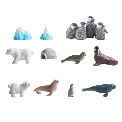 LIbgiubhy Wie Aquarien Eisberge Dekoration Figur Set Mit Eisbergen Und Pinguinen Landschaft Fischtank Ornament von LIbgiubhy