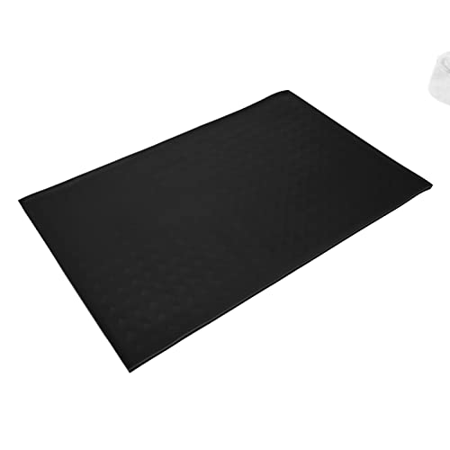 Hundefutter-Pad, Rutschfestes Silikon-Tischset Zum Füttern von Haustieren, Umweltschutz, Schützt den, Wasserdicht, Lebensmittelecht für Katzenfutter (Black) von LJCM