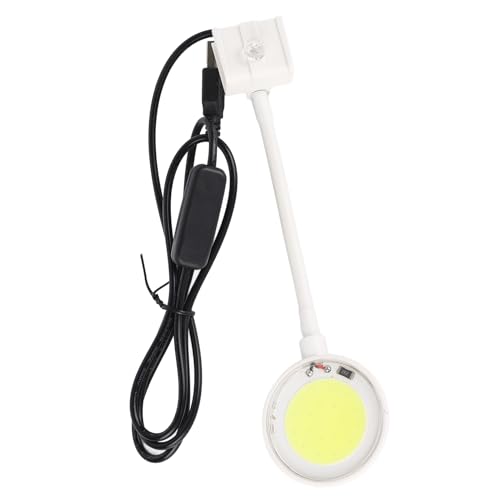 LJCM Aquarium-Lampe, Knopfschalter, 360-Grad-Drehung, Clip-on-USB-Aquarium-Licht, COB-Chip für Süßwasserbecken (SZD-Y400W) von LJCM