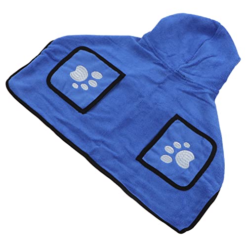 LJCM Hundehandtuch, Haustierhandtuch, Bademantel, Krawatte, Gürtel, Vielseitig Einsetzbar, Maschinenwaschbar, Schnell Trocknend, mit Eingrifftaschen Zum Baden (XL) von LJCM