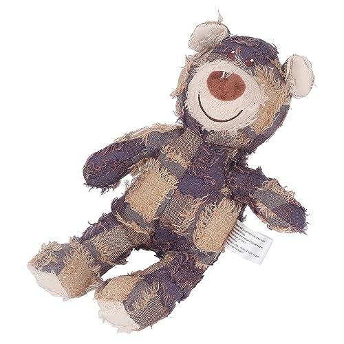 LJCM Unzerbrechlicher, Langlebiger Teddybär, Quietschendes Hundespielzeug, Verschleißfest, Einzigartiges Zahngeräusch, Multifunktional für Zuhause (Purple) von LJCM