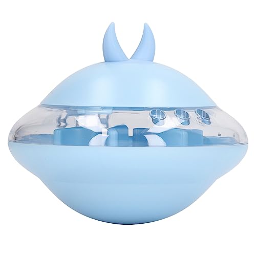 Pet Slow Feeder Leckerli-Spielzeug, Verstellbares, Sturzsicheres Hunde-Leckerli-Spielzeug, Spenderspielzeug, Große Öffnungsabdeckung für den Innenbereich (Blau) von LJCM