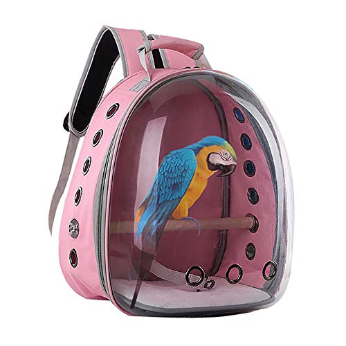 LJJ Rucksack FüR Haustier Atmungsaktive Reisen Im Haustier Hunde Katzen Rucksack Wasserdicht LuftlöCher Haustier Rucksack Reisen Atmungsaktive Rucksack FüR GroßE Katzen Kleine Hunde,Pink von LJJ