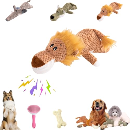 Wowpetsmart Invincible Chewanimals, Chewanimal-Hundespielzeug, Wowpetsmart-Hundespielzeug, widerstandsfähiges, quietschendes Hundespielzeug, keine verletzten Zähne, reduziert Langeweile und Ängste bei von LJLDBM