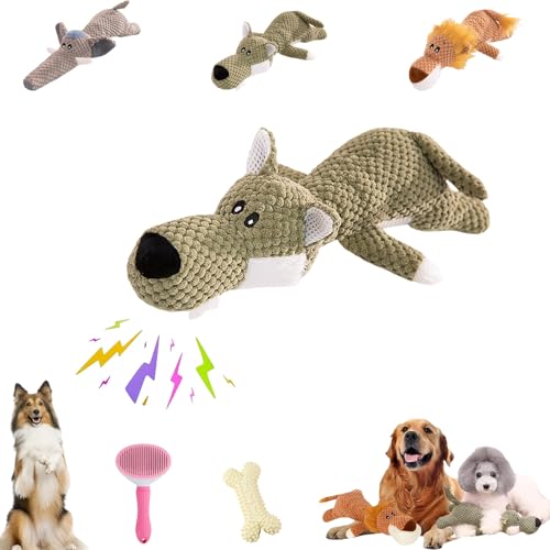 Wowpetsmart Invincible Chewanimals, Chewanimal-Hundespielzeug, Wowpetsmart-Hundespielzeug, widerstandsfähiges, quietschendes Hundespielzeug, keine verletzten Zähne, reduziert Langeweile und Ängste bei von LJLDBM