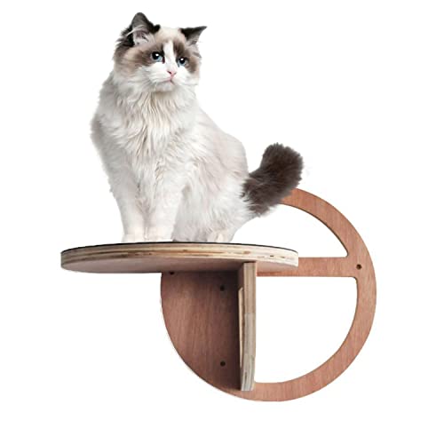 Wandmontierte Katzenregale, Holz-Katzenbettrahmen, DIY-Katzensprungplattform, Katzenstangen, Treppenaufgang Für Indoor-Katzenplattform-Kletterer (A) von LJQ