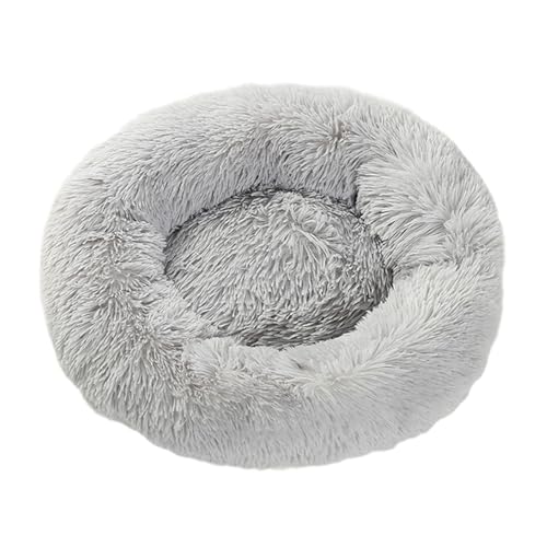 LJWDYS Donut Hundebett Katzenbett, Tragbare Waschbar Haustierbett Für Kleine Und Mittelgroße Hunde Katzen (Color : Gray, Size : 40cm) von LJWDYS