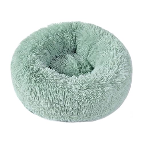 LJWDYS Donut Hundebett Katzenbett, Tragbare Waschbar Haustierbett Für Kleine Und Mittelgroße Hunde Katzen (Color : LightGreen, Size : 50cm) von LJWDYS