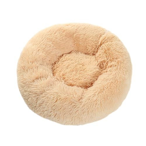 LJWDYS Donut Hundebett Katzenbett, Tragbare Waschbar Haustierbett Für Kleine Und Mittelgroße Hunde Katzen (Color : Moccasin, Size : 40cm) von LJWDYS