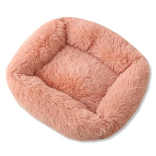 LJWDYS Waschbar Hundebett Katzenbett, Anti-Angst rutschfest Hundekorb Haustierbett Für Katzen Große Mittelgroße & Kleine Hunde (Color : LightSalmon, Size : XS) von LJWDYS