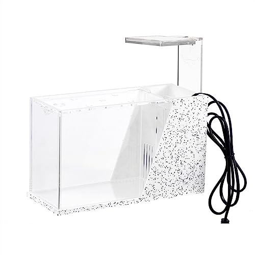 Kleines Aquarium, Aquarium-Tisch-Acryl-klarer quadratischer Tank for Aquarien, ökologisches kleines Büro-Heim-Aquarium-Tank mit Pumpe, Aquarium(Color:6) von LKJIUDVY