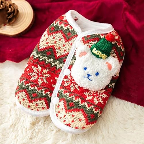 Little Dog Clothes Autumn Outfit Teddy Bear Schnauzer Pomeranian Small Dog Winter Pet Winter Christmas Knit Sweater von LKMM