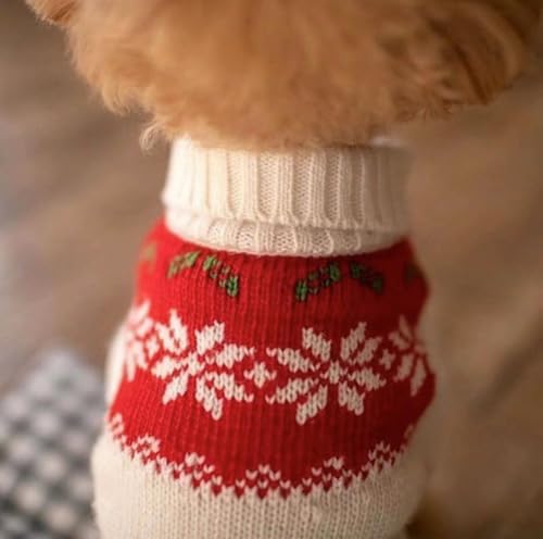 Little Dog Clothes Autumn Outfit Teddy Bear Schnauzer Pomeranian Small Dog Winter Pet Winter Christmas Knit Sweater von LKMM