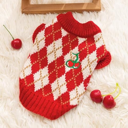 Little Dog Clothes Autumn Outfit Teddy Bear Schnauzer Pomeranian Small Dog Winter Pet Winter Christmas Knit Sweater von LKMM