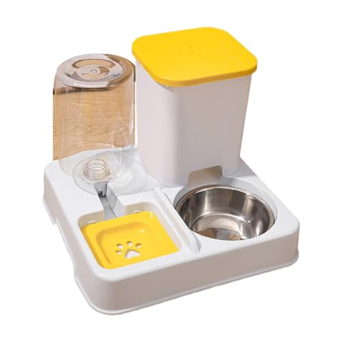 2-in-1-Wasserspender für Haustiere, Edelstahl, erhöhtes Design, rutschfeste Bewässerungsschale für Katzen, Hunde, Zuhause, Büro, Katzen, Wasserspender, automatischer Futterspender für Reisen 2-in-1-Wasserspender für Haustiere, Edelstahl, erhöhtes Design, rutschfeste Bewässerungsschale für Katzen, Hunde, Zuhause, Büro, Katzen, Wasserspender, automatischer Futterspender für Reisen von LLHCF
