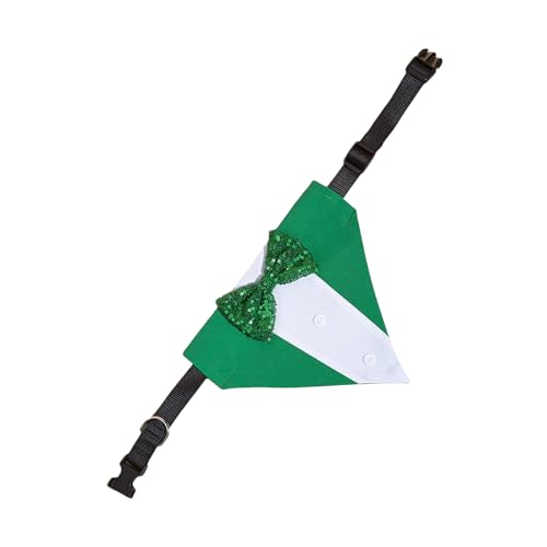 Irish Day Haustierkostüm Hund Katzen Halstuch Pailletten Halsband Halstuch Haustier Geburtstag Versorgung Hund Bandana Weich Dreieckig von LLHCF