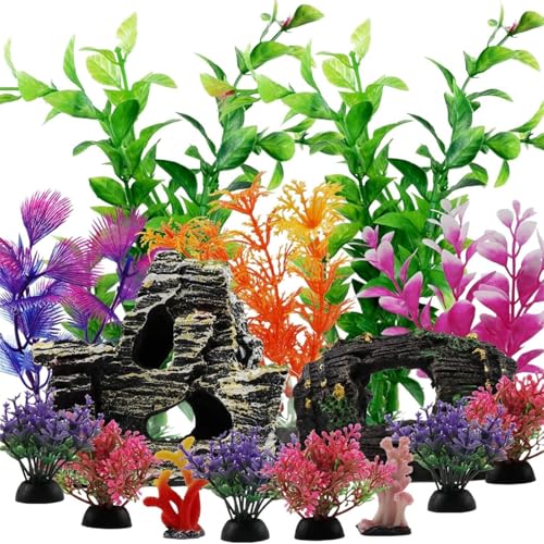 LLINthy Fischtank Künstliche Pflanzenlandschaft Fischtanks Dekorationen Für Aquarien Terrarium Garnelengras Ornamente Grüne Plastik Aquarium Pflanze LLINthy Fischtank Künstliche Pflanzenlandschaft Fischtanks Dekorationen Für Aquarien Terrarium Garnelengras Ornamente Grüne Plastik Aquarium Pflanze von LLINthy