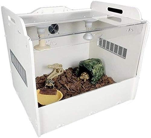 Großes Reptil Terrarium Amphibien Tank, Reptil Schildkröten Fütterung Acryl Box, Vivarium Amphibie Reptil Eidechse Schildkröte Käfig Watch Tank-Box Pet Shop Box, Dekorati von LLSS