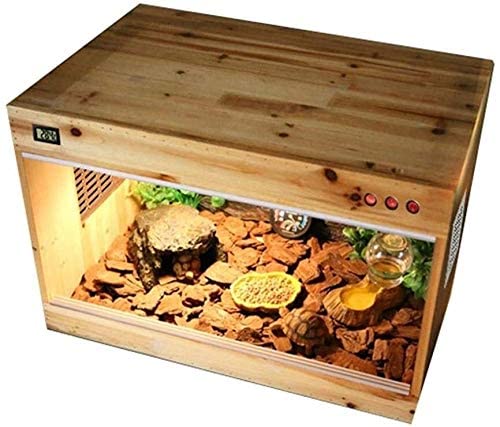 Großes Reptil Terrarium Amphibien Tank, Vivarium Reptile Box, Amphibie Reptil Eidechse Schildkröte Schlangenkäfig Watch Tank-Box Pet Shop Box, Dekoration Aufzuchtbox von LLSS