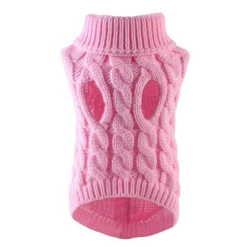 LLaviD Hundekleidung Welpen Hund Pullover Für Kleine Mittlere Hunde Katzen Kleidung Winter Warme Haustier Turtleneck Weiche Mantel Teddy Jacke-a-XL von LLaviD