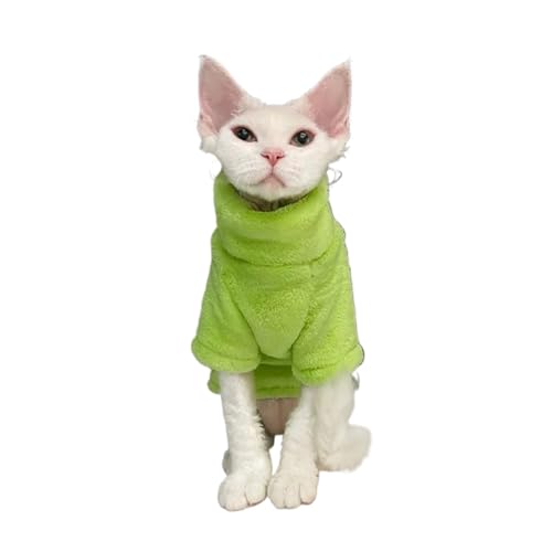 LMDO Rollkragenpullover für den Winter, warm, haarlos, weich, flauschig, Pullover für Maine-Coon, Katze, Chihuahua, Haustierkleidung (12, S) von LMDO