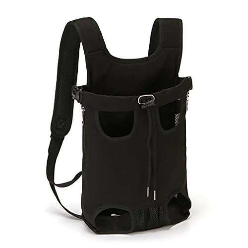 LMJ Faltbar tragbarer Haustierträger-Rucksack weiche Katze-Hunde-Sling-Strap-Tasche im Freien Camping-Haustierausrüstung (Color : Black, Größe : XX-Large) von LMJ