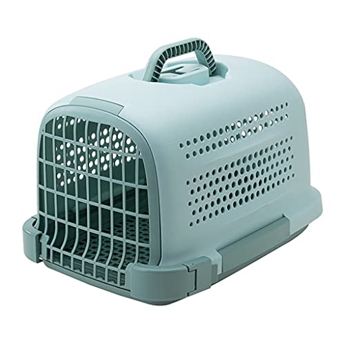 LMJ Tragbarer Haustierrucksack, leicht zu öffnen, Haustier aus dem Käfig, atmungsaktive Katze und Hundeluftkasten, mehrfarbige Optionen (Color : Green) von LMJ