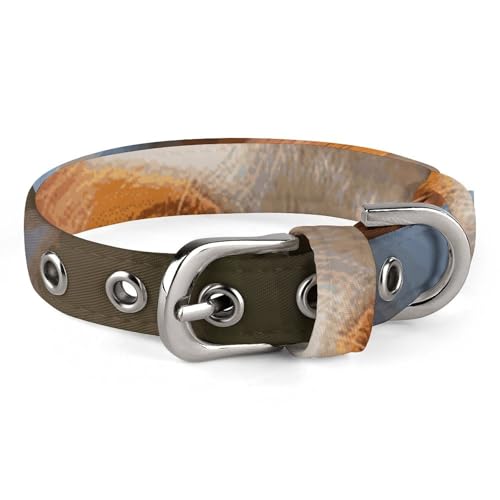 Halsband für kleine und mittelgroße Haustiere, verstellbar, Oxford-Stoff, Eichhörnchen, lustiger Tierdruck, Haustierhalsband, personalisierbar von LMNGH