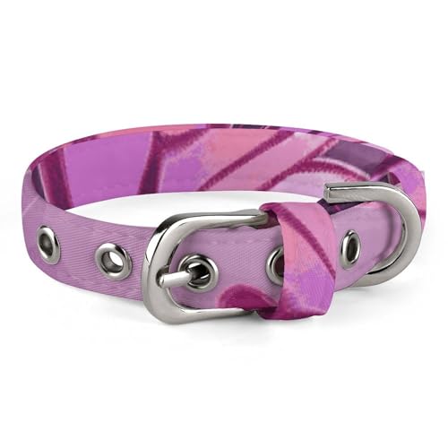 Halsband für kleine und mittelgroße Haustiere, verstellbar, Oxford-Stoff, Schmetterlings-Druck, Haustierhalsband, personalisierbar, für Katzen und Hunde von LMNGH