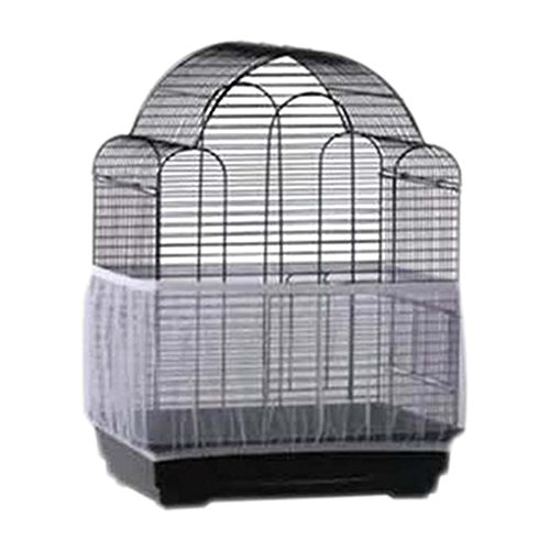 LNIMIKIY Vogelkäfig Abdeckung, Nylon Mesh Belüftet Dehnbar Vogelkäfig Cover Dehnbar Seed Catcher Vogelkäfig, Staubdicht Universal Mesh Papagei Käfig Rock von LNIMIKIY