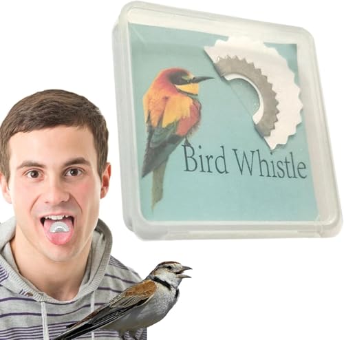 Blue Safe Mouth Whistle - Kreative lustige Vogelpfeife, Magischer Vogelrufer Zunge Pfeife verrückte Tiergeräusche, Original Traditionen Vogelpfeifen, Tweeting-Geräuschmacher für Erwachsene Training von LNYMZD