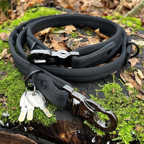 abschließbare Hundeleine + Halsband 2 Schlösser inkl. 3 Schlüssel von LOCK DOG