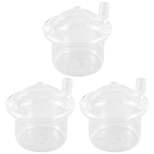 LOLPALONE 3X Förmige Hängende Glas Pflanzer Vase Rumpeln Fisch Aquarium Terrarium Container Haus Garten Dekoration von LOLPALONE