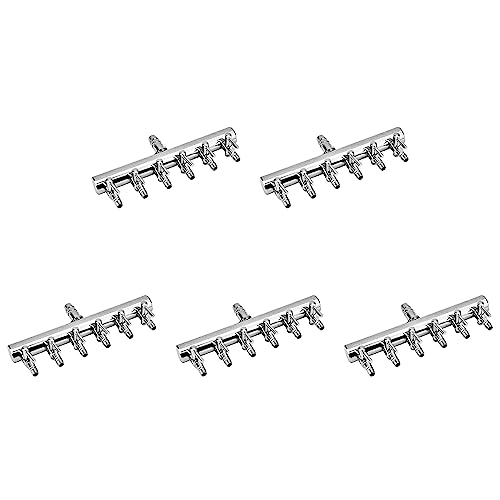 LOLPALONE 5 x Aquarium-Luftstrom-Splitter für Aquarien, Luftsteuerventil, Sauerstoffverteiler, Aquarium-Luftpumpe, Zubehör, 6-Wege-Zubehör von LOLPALONE