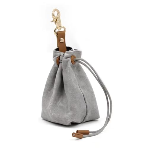 LOLPALONE Leckerli-Tasche für Hunde, tragbare Trainingstasche mit Kordelzug, wasserdicht, ideal für Spaziergänge und Outdoor-Aktivitäten von LOLPALONE