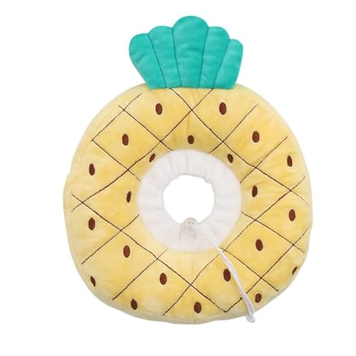 LOLPALONE Verstellbares Halsband für Katzen, weich und niedlich, für die Erholung von Kätzchen, kleine Ananas von LOLPALONE