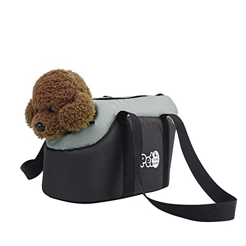 Haustier Tragetasche Welpen Katze Schultertasche Hund Handtasche Warm Verdickte Transporttasche Faltbare Hundetasche Katzentasche Herbst Winter Haustier Tragebeutel für Outdoor Reise Spaziergang von LONTG