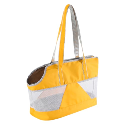 Hunde Tragetasche Sommer Transporttasche Kaztze Hundetasche Mesh Haustier Kleine Hunde Tragetuch mit Schultergurt Atmungsaktive Katzetransporttasche Hundetragetasche Unterwegs Katze Schultertasche von LONTG